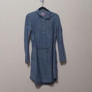 Levi's Classic Blue Chambray Shirt Dress